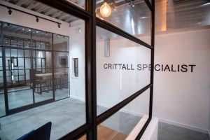 Crittall Specialist entrance to showroom