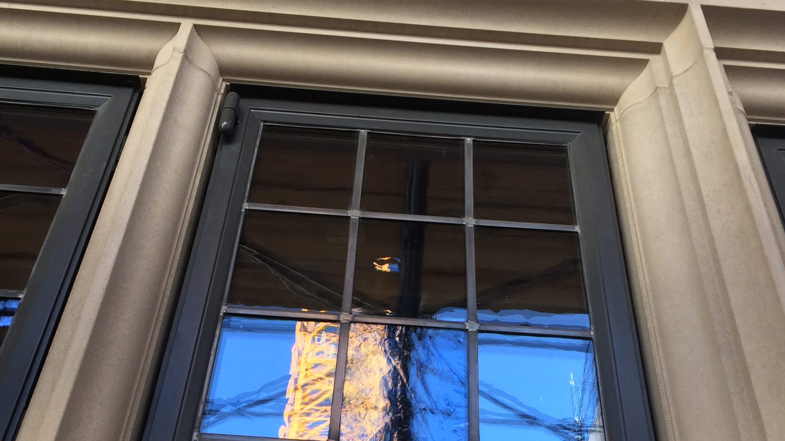 Crittall Steel Windows installed in Ivy League University building with neo-Gothic architecture